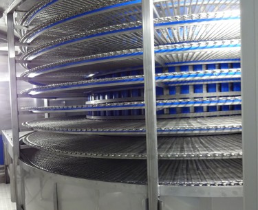 lomax spiral freezer chiller belt system