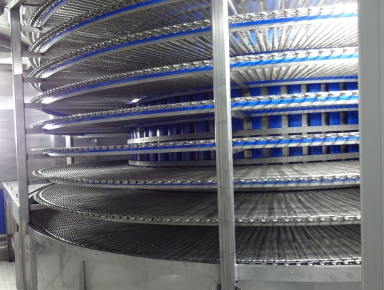 lomax spiral freezer chiller belt system thailand case study