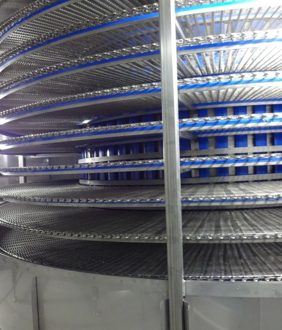 lomax spiral freezer chiller belt system thailand case study