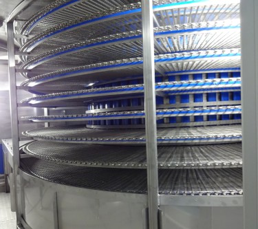 lomax spiral freezer chiller belt system thailand case study
