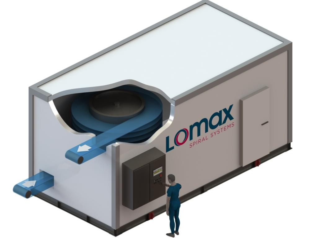 lomax news freezer and spiral chiller compact system