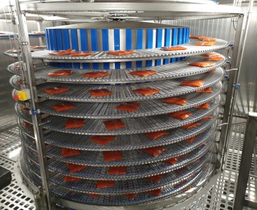 lomax hydro cooler spiral for sauce packs